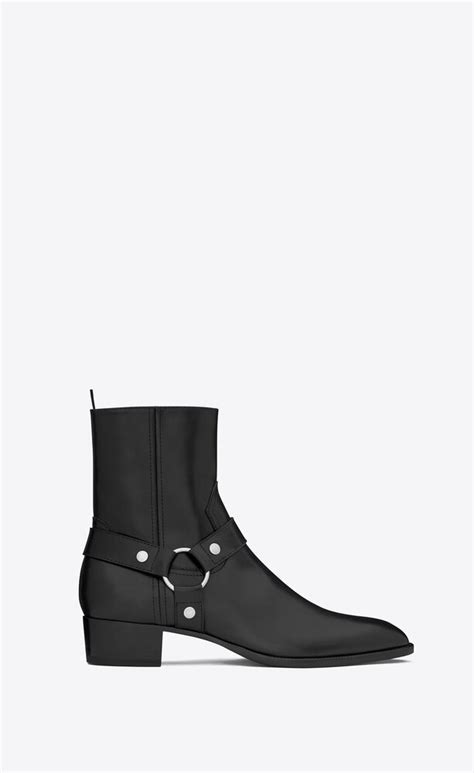 ysl harness boots replica|Wyatt harness boots in smooth leather .